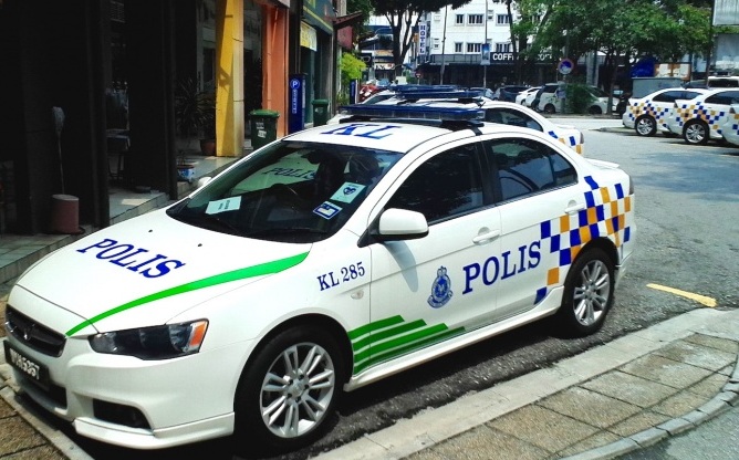 malaysian police car