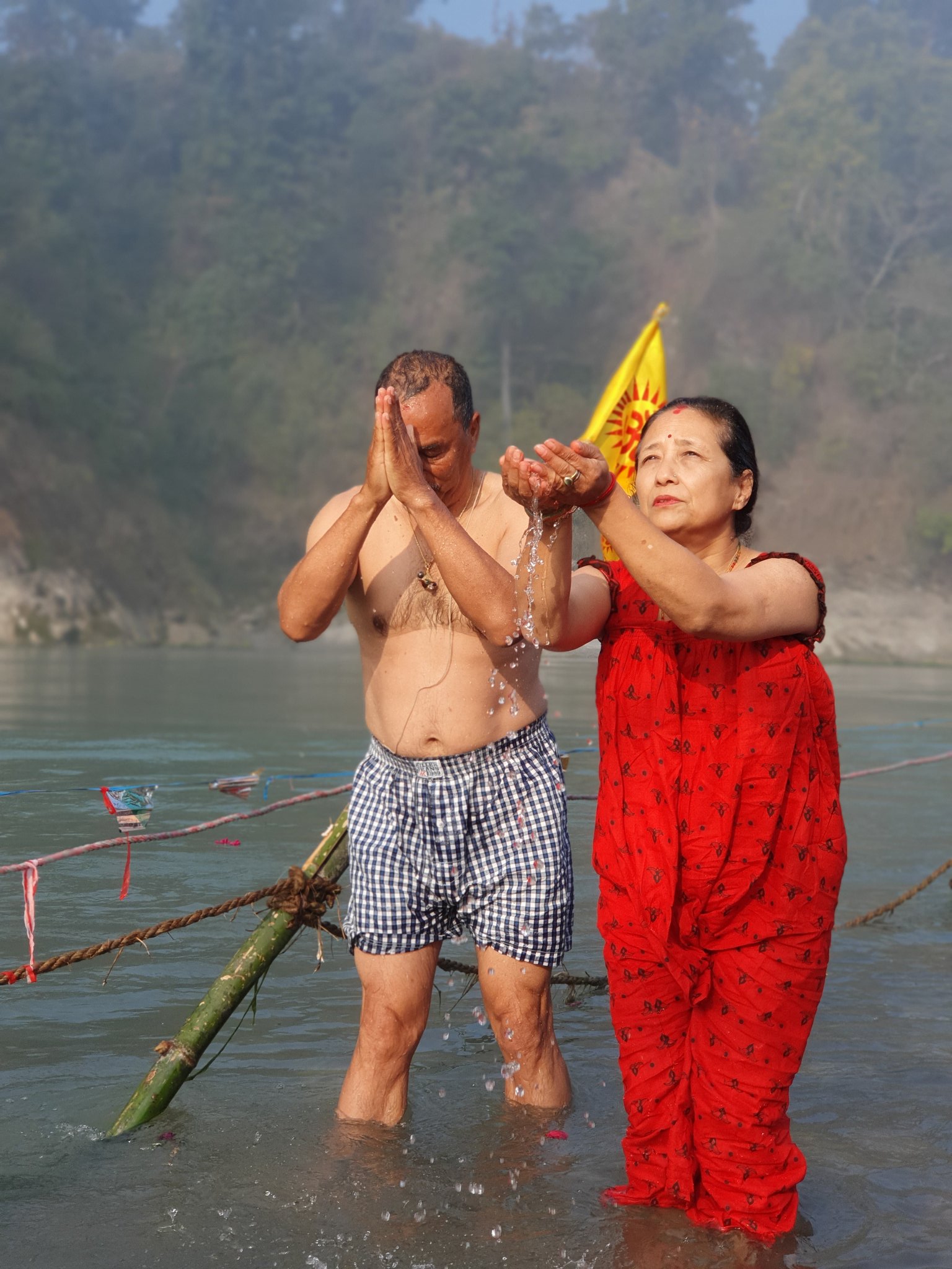 kamal thapa at devghat