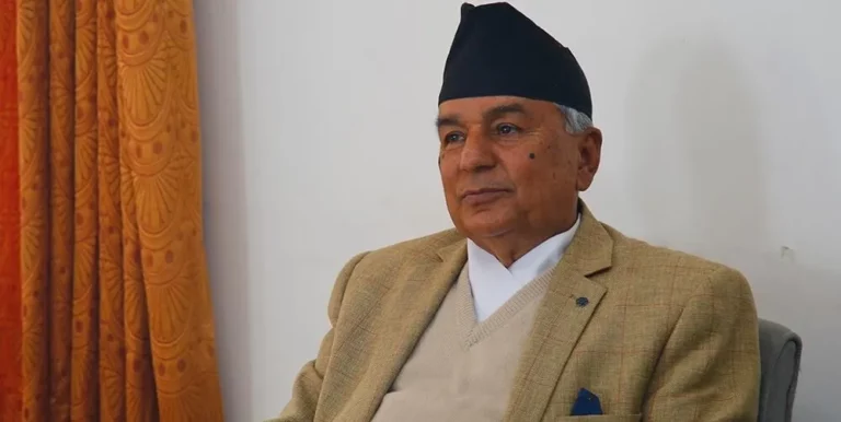 Development should be carried out with humans and nature at the center, says President Paudel