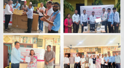 एन आई सी एशियाद्वारा हाम्रो साझा घरमा सहयोग सामग्री प्रदान