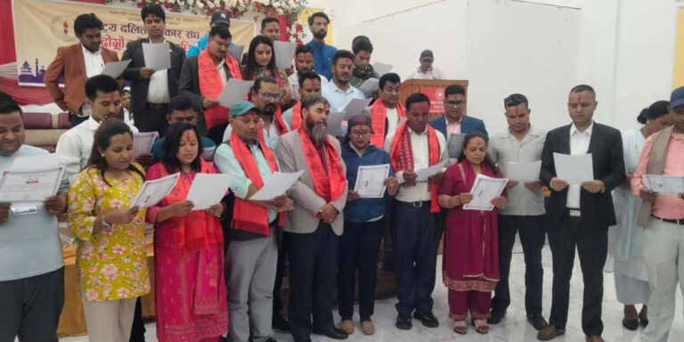 Baraili elected Chair of National Association of Dalit Community Journalists Nepal