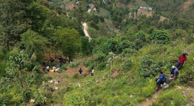 काभ्रेको बुच्चाकोटमा बस दुर्घटना : ७ जनाको मृत्यु, १५ घाइते