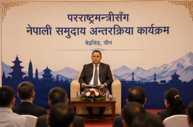 विदेशमा रहेका नेपालीलाई देश विकासमा जोडिन आग्रह मन्त्री खनालको अपिल