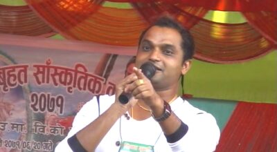 गायक पशुपति शर्मा फिल्म खेल्दै