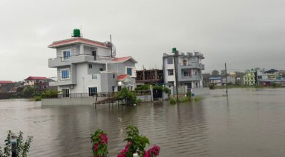 भारि वर्षाका कारण चितवन र गैँडाकोटका विभिन्न स्थान डुबानमा