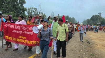 लालबन्दीबाट काठमाडौंतर्फ बढ्यो मिटरब्याजविरुद्धको पैदल मार्च