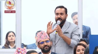 संसदमा खगेन्द्रको गर्जन : कसैको खुट्टामा तेल लगाएर आएको होइन, नेल लगाएर आएको हुँ