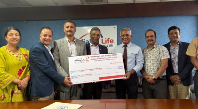 रिलायबल नेपाल लाइफ इन्स्योरेन्सद्वारा काठमाडौं इन्स्टिच्युट अफ चाइल्ड हेल्थलाई ५० लाख सहयोग