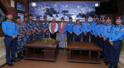 प्रहरी महानिरीक्षक कार्की र सशस्त्र प्रहरी महानिरीक्षक पौडेल न्यूयोर्क प्रस्थान