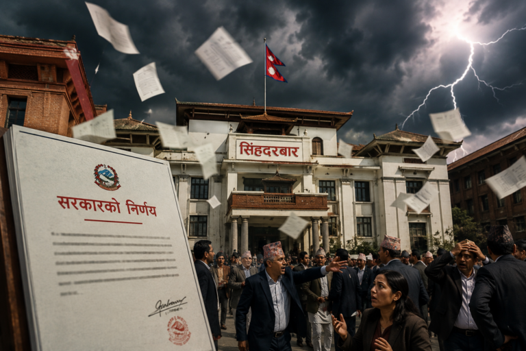 सरकारको एक निर्णयले तरंगित सिंहदरबार